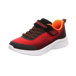 Skechers Kids Boys Microspec - Zorva Sneaker, Red/Black, 3 Little Kid